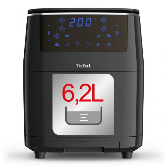 Tefal FW201815 Air Fryer 6.5lt,,Τεχνολογία 3 σε 1 ,γκριλ, ατμού & extra crisp,  7 αυτόματα προγράμματα,,2 φορές πιο γρήγορη από τον φούρνο