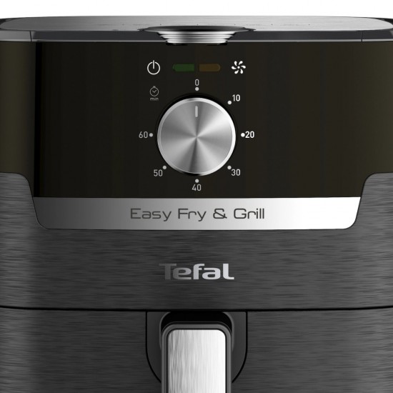 Tefal Easy Fry & Grill Classic EY5018 Φριτέζα Αέρος με Αποσπώμενο Κάδο 4.2lt Μαύρη  