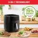 Tefal FW201815 Air Fryer 6.5lt,,Τεχνολογία 3 σε 1 ,γκριλ, ατμού & extra crisp,  7 αυτόματα προγράμματα,,2 φορές πιο γρήγορη από τον φούρνο