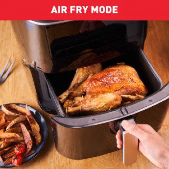 Tefal FW201815 Air Fryer 6.5lt,,Τεχνολογία 3 σε 1 ,γκριλ, ατμού & extra crisp,  7 αυτόματα προγράμματα,,2 φορές πιο γρήγορη από τον φούρνο