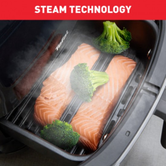 Tefal FW201815 Air Fryer 6.5lt,,Τεχνολογία 3 σε 1 ,γκριλ, ατμού & extra crisp,  7 αυτόματα προγράμματα,,2 φορές πιο γρήγορη από τον φούρνο