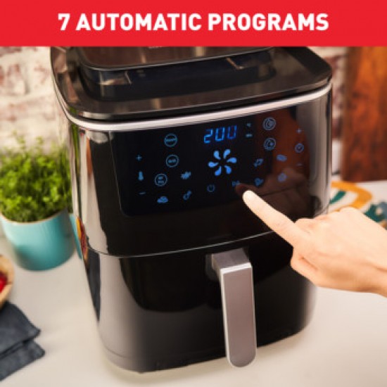 Tefal FW201815 Air Fryer 6.5lt,,Τεχνολογία 3 σε 1 ,γκριλ, ατμού & extra crisp,  7 αυτόματα προγράμματα,,2 φορές πιο γρήγορη από τον φούρνο