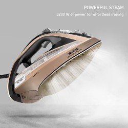 Tefal FV9852 Ultimate Pure Σίδερο Ατμού 3200W με Συνεχόμενη Παροχή Ατμού 60gr/min,(boost) έως 260–300 g/min,Πλάκα: Durilium AirGlide ,Autoclean 