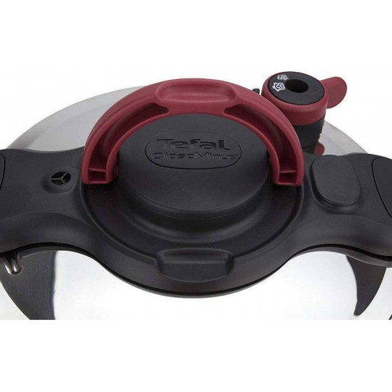 Tefal Clipso Minut'Easy Χύτρα Ταχύτητας 6lt,P46207 Tefal Clipso Minut'Easy Χύτρα Ταχύτητας 6lt,P46207