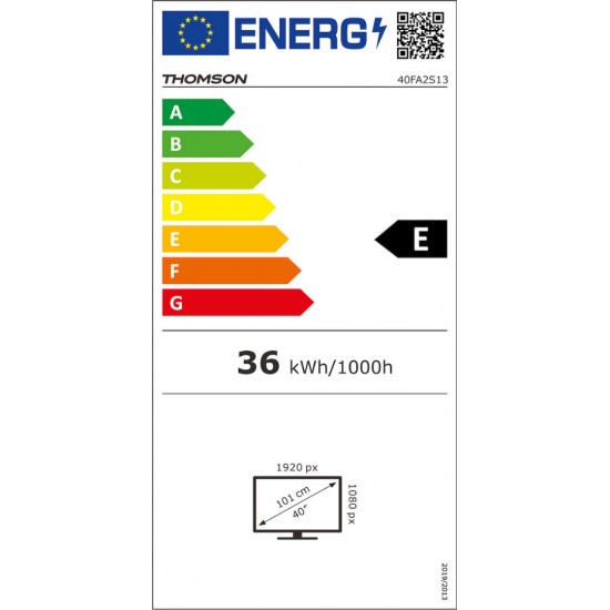 Thomson 40FA2S13 Τηλεόραση 40" Smart Full HD LED HDR