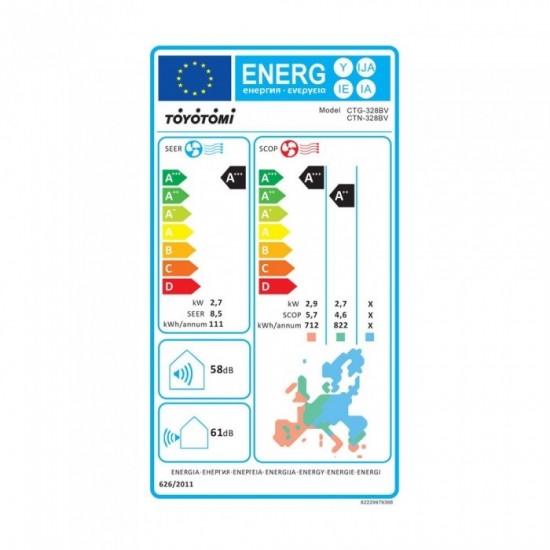 TOYOTOMI CTN/CTG-328BV ERAI BLACK ,All DC Inverter ,Τεχνιτή Νοημοσύνη "AI", Αποστείρωση Αέρα UV, Ιονιστής Plasma , Wi-Fi TOYOTOMI CTN/CTG-328BV ERAI BLACK ,All DC Inverter ,Τεχνιτή Νοημοσύνη "AI", Αποστείρωση Αέρα UV, Ιονιστής Plasma , Wi-Fi