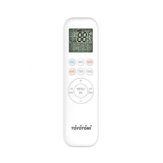 Toyotomi Ora OTN/OTG-12Q25INV ,12000 BTU A++/A+++ με Ιονιστή και Wi-Fi,Hotel Menu