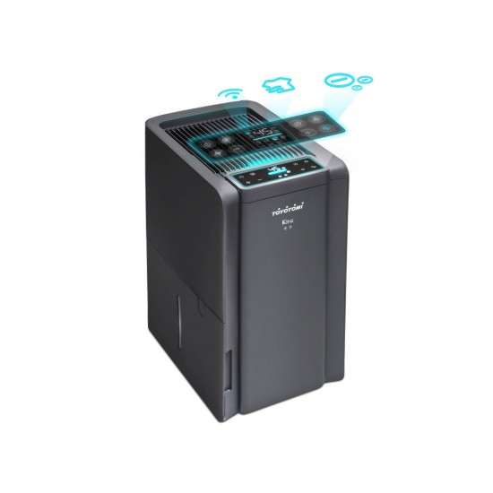 Toyotomi TDE-18BIVION Αφυγραντήρας με Συμπιεστή Ιονιστή και Wi-Fi 18lt Γκρι ,Φίλτρο τριπλής δράσης Toyotomi TDE-18BIVION Αφυγραντήρας με Συμπιεστή Ιονιστή και Wi-Fi 18lt Γκρι ,Φίλτρο τριπλής δράσης