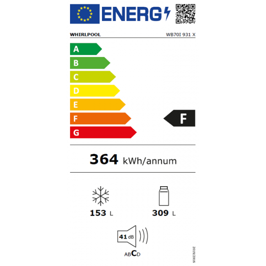 Whirlpool WB70I 931 X Ψυγειοκαταψύκτης (462lt) Full No Frost Inox (195x70x75.5) Whirlpool WB70I 931 X Ψυγειοκαταψύκτης (462lt) Full No Frost Inox (195x70x75.5)