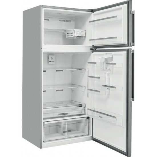 Whirlpool W84TE 72 X AQUA 2 Ψυγείο Δίπορτο 588lt NoFrost Υ186xΠ84xΒ75εκ. Inox  , Ιnverter,Dual No Frost