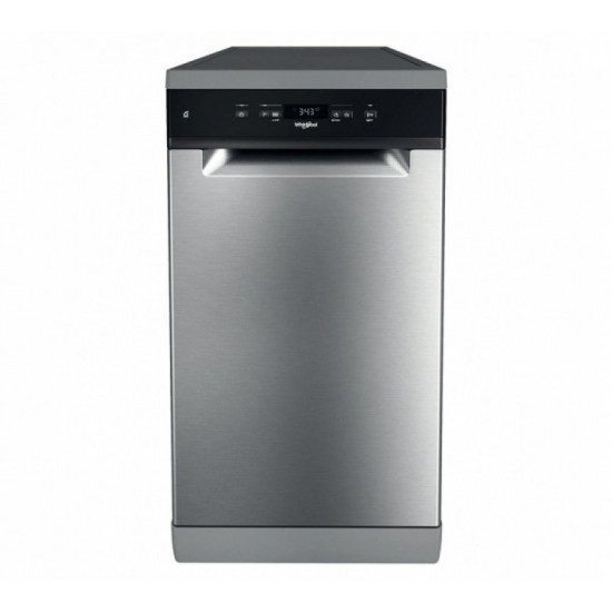 Whirlpool WSFC3M27X ,Πλυντήριο Πιάτων 45cm, Inox-Silver,για 10 Σερβίτσια ,6th Sense 