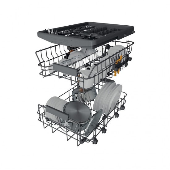 Whirlpool WH6FC11BS7A0X Πλυντήριο Πιάτων για 11 Σερβίτσια 45cm Inox,Τεχνολογία 6ης αίσθησης