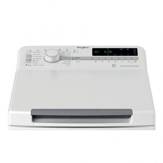 Whirlpool TDLR 7250SS EU/N πλυντήριο ρούχων άνω φόρτωσης 7kg 