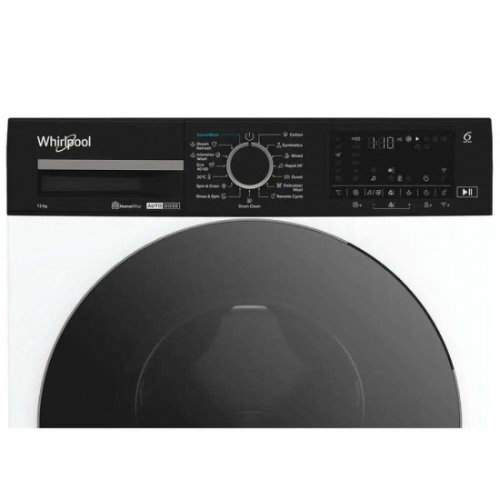 Whirlpool WPM27WADSEE Πλυντήριο Ρούχων ατμου 12kg 1400 Στροφών, Inverter, WiFi ,Adaptive Wash, Sense Wash, SteamRefresh, Auto Dose, 6th Sense, HomeWhiz Whirlpool WPM27WADSEE Πλυντήριο Ρούχων ατμου 12kg 1400 Στροφών, Inverter, WiFi ,Adaptive Wash, Sense Wash, SteamRefresh, Auto Dose, 6th Sense, HomeWhiz