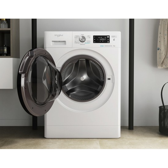 Whirlpool FFB 9479 BV EE Πλυντήριο Ρούχων 9kg με Ατμό 1400 Στροφών,6th SENSE ,Inverter BPM (Speed-Drive) Whirlpool FFB 9479 BV EE Πλυντήριο Ρούχων 9kg με Ατμό 1400 Στροφών,6th SENSE ,Inverter BPM (Speed-Drive)