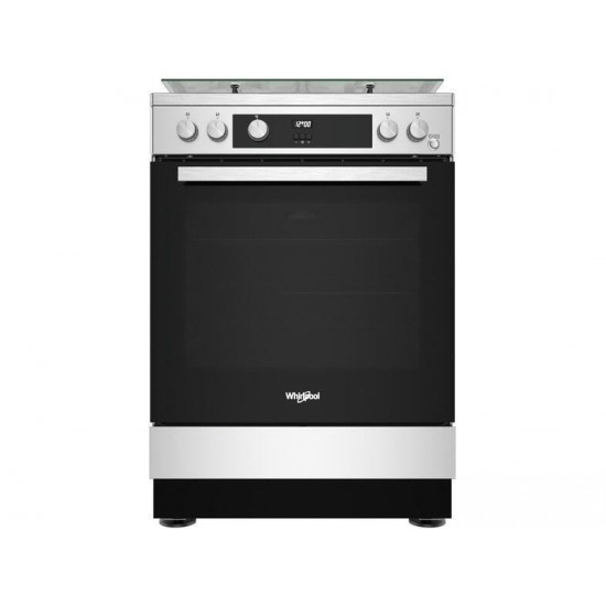 Whirlpool WS67G1CMX Κουζίνα Αερίου (71lt) Inox 60cm Whirlpool WS67G1CMX Κουζίνα Αερίου (71lt) Inox 60cm