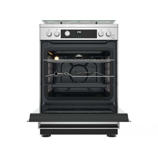Whirlpool WS67G1CMX Κουζίνα Αερίου (71lt) Inox 60cm Whirlpool WS67G1CMX Κουζίνα Αερίου (71lt) Inox 60cm