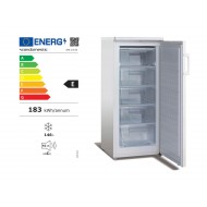 Winstar Καταψύκτης 146lt ορθιος SFS 170 W ,συρταρια 5, υψ 1.25 πλ54.5 βαθ 57,στατικος 4 αστερων