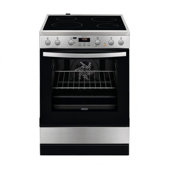 Zanussi ZCV67321XA MultiFunction Κουζίνα 73lt με Κεραμικές Εστίες Π60cm Inox,AirFry,βυθιζόμενοι διακόπτες