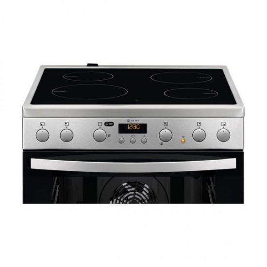 Zanussi ZCV67321XA MultiFunction Κουζίνα 73lt με Κεραμικές Εστίες Π60cm Inox,AirFry,βυθιζόμενοι διακόπτες