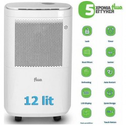 Fluo Aetheria FD12-I36W Αφυγραντήρας με Ιονιστή 12lt,με Συμπιεστή