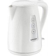 Singer SWK-800DOTS Βραστήρας Νερού (1,7lt) Λευκός 2200 W