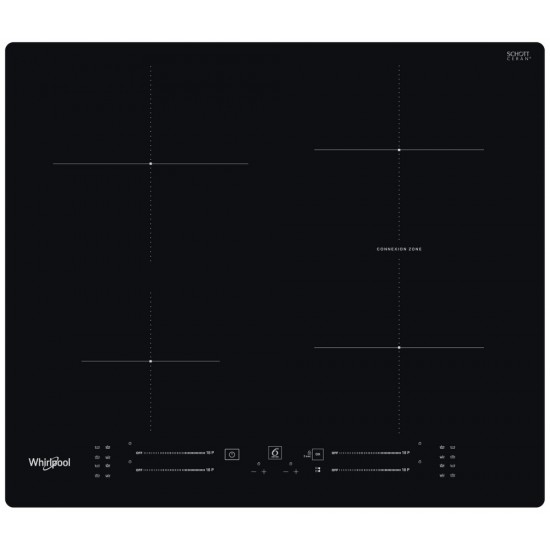 Whirlpool WB S2560 NE Αυτόνομο Κεραμικό Πλατό 4 Εστιών με επαγωγή (59cm)