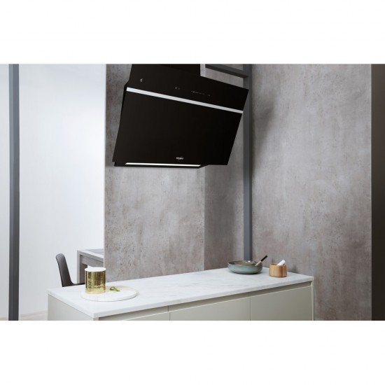 Whirlpool WHVS 90F LT C K Απορροφητήρας Καμινάδα (90cm) Μαύρη,801 m3 / h με booster