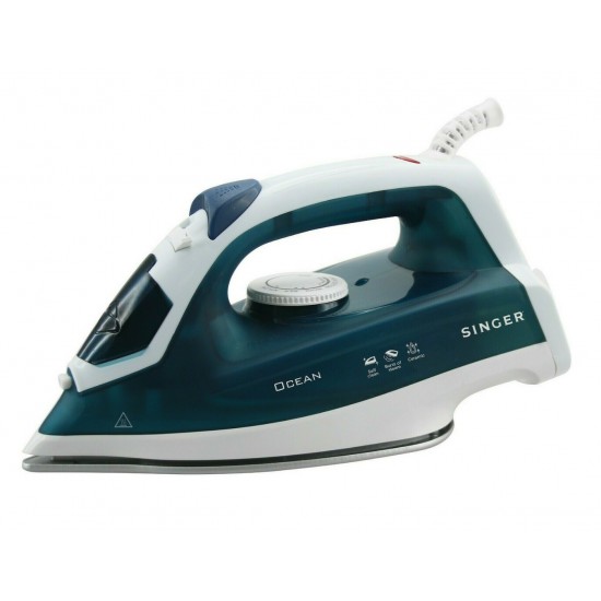 Singer STI-1715 Ocean Σίδερο Ατμού 2000W με Συνεχόμενη Παροχή 70gr/min και Κεραμική Πλάκα 