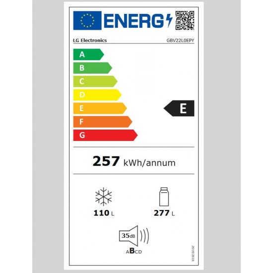 LG GBV22L0EPY Ψυγειοκαταψύκτης 387lt No Frost Υ203xΠ59.5xΒ68.2cm Inox LG GBV22L0EPY Ψυγειοκαταψύκτης 387lt No Frost Υ203xΠ59.5xΒ68.2cm Inox