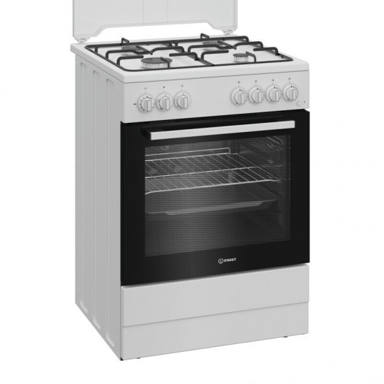 Indesit I6G3PMW Κουζίνα Ηλεκτρική 72lt με Εστίες Αερίου 60cm