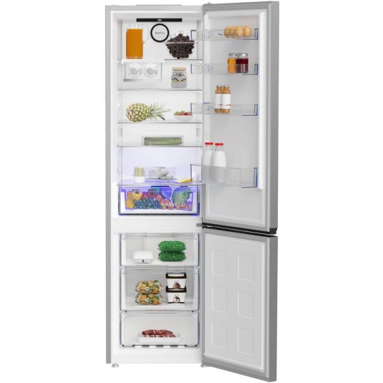 BEKO B5RCNA405HXB Ψυγειοκαταψύκτης Inox 407lt, No Frost Υ203.5xΠ59.5xΒ66.3cm ,ProSmart™ Inverter Compressor,