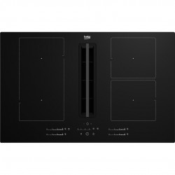 Beko HIXI 84700 UF Επαγωγική Εστία Αυτόνομη με Ενσωματωμένο Απορροφητήρα & Λειτουργία Κλειδώματος 80x52cm,εστία IndyFlex