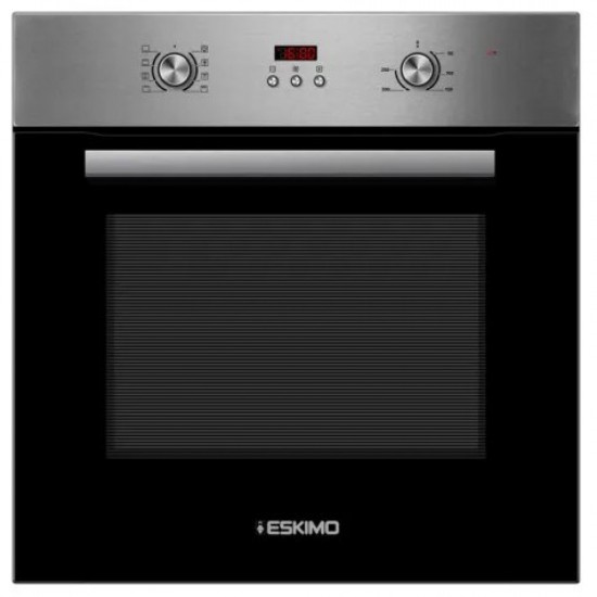 Eskimo BO7009N + HB40, Σετ Εντοιχισμού, Εστία Κεραμική 4 Ζωνών, Ηλ. Φούρνος 70Lt, 9 Πρ/τα, Class A, Grill & Αέρα, Βυθιζόμενους, Inox