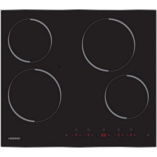 Eskimo BO7009N + HB40, Σετ Εντοιχισμού, Εστία Κεραμική 4 Ζωνών, Ηλ. Φούρνος 70Lt, 9 Πρ/τα, Class A, Grill & Αέρα, Βυθιζόμενους, Inox