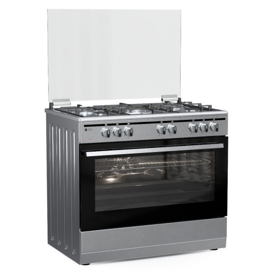 Thermogatz TGS 7301 IX . 04.401.095 Κουζίνα Ηλεκτρική 95lt με 5 Εστίες Αερίου 90cm ,Φούρνος ηλεκτρικός ,8 Τρόποι Ψησίματος Thermogatz TGS 7301 IX . 04.401.095 Κουζίνα Ηλεκτρική 95lt με 5 Εστίες Αερίου 90cm ,Φούρνος ηλεκτρικός ,8 Τρόποι Ψησίματος