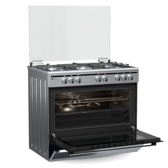 Thermogatz TGS 7301 IX . 04.401.095 Κουζίνα Ηλεκτρική 95lt με 5 Εστίες Αερίου 90cm ,Φούρνος ηλεκτρικός ,8 Τρόποι Ψησίματος Thermogatz TGS 7301 IX . 04.401.095 Κουζίνα Ηλεκτρική 95lt με 5 Εστίες Αερίου 90cm ,Φούρνος ηλεκτρικός ,8 Τρόποι Ψησίματος