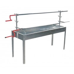 Biofan10462  Γαλβανιζέ Ψησταριά Κάρβουνου Επιφάνειας 155x49cm ,χωρις καπάκι (χωρις σουβλες)