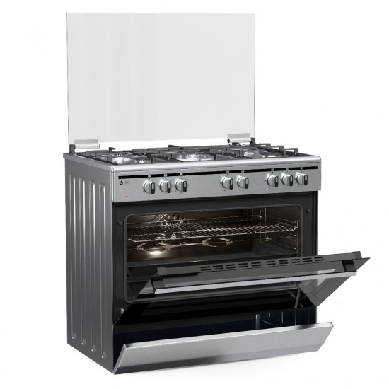 Thermogatz TGS 7301 IX . 04.401.095 Κουζίνα Ηλεκτρική 95lt με 5 Εστίες Αερίου 90cm ,Φούρνος ηλεκτρικός ,8 Τρόποι Ψησίματος Thermogatz TGS 7301 IX . 04.401.095 Κουζίνα Ηλεκτρική 95lt με 5 Εστίες Αερίου 90cm ,Φούρνος ηλεκτρικός ,8 Τρόποι Ψησίματος