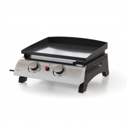 Thermogatz TGPL-EN Επιτραπέζια Ψησταριά Υγραερίου 5kW ,Εμαγιέ πλάκα ,Eπιφάνειας 34.5x42.5cm 03.313.399 ,2 καυστήρες INOX 2,5kW ο καθένας  ,Μήκος 47,5  Ύψος 24  Βάθος 48,5  Βάρος 8,96