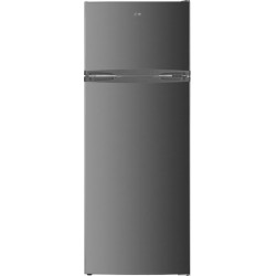 EVO EVD-144IN Δίπορτο Ψυγείο 206lt INOX ,Υ145xΠ55xΒ55cm ,lowfrost((στατικο)